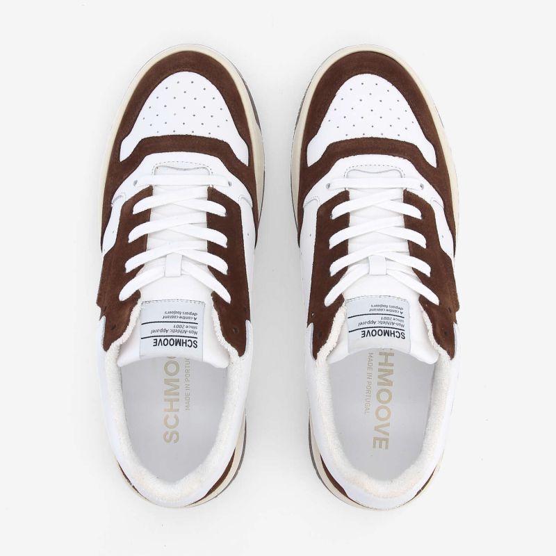 SMATCH NEW TRAINER M - NAPPA/SUEDE -  BLANC/MARRON